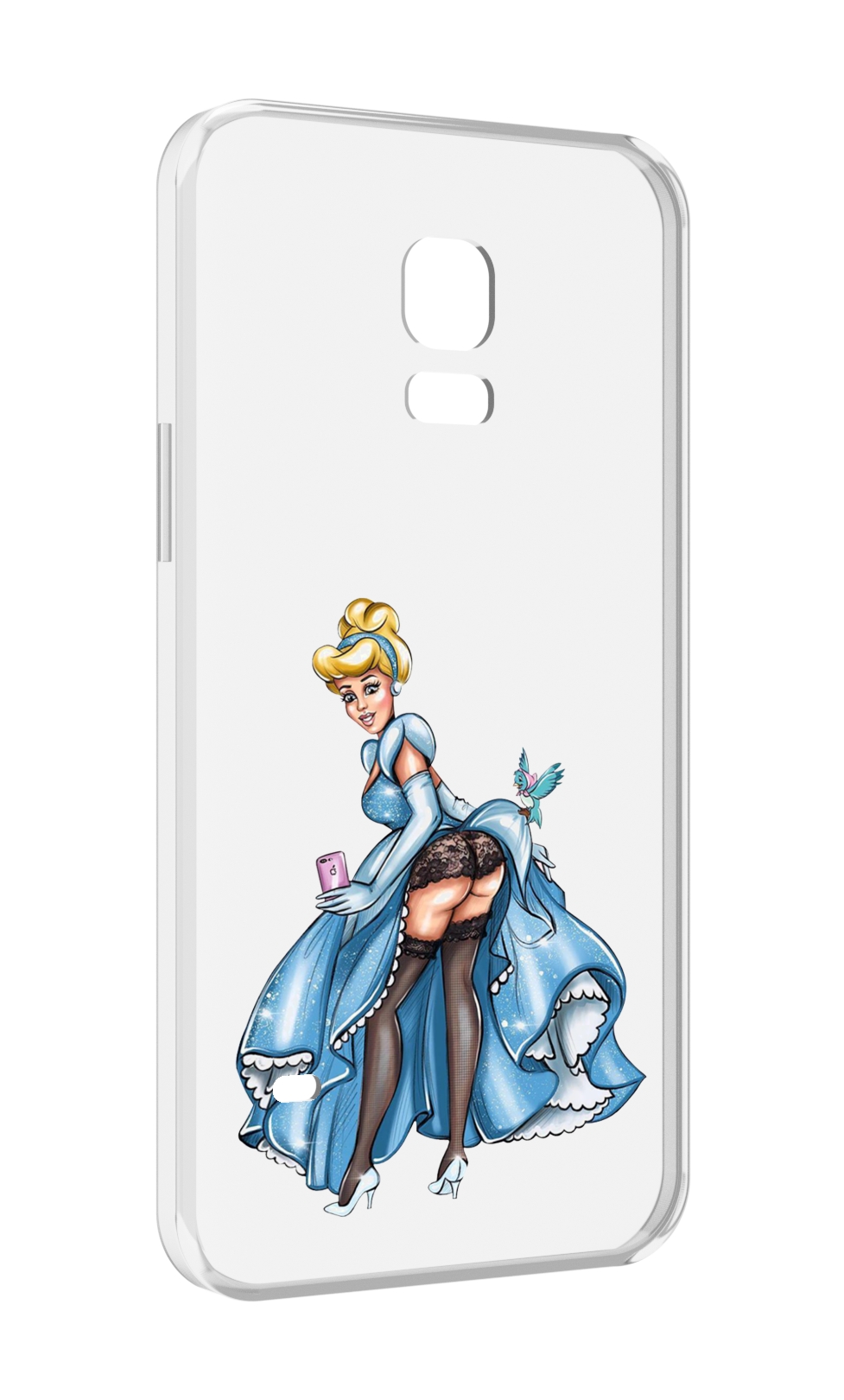 

Чехол MyPads девушка-в-платье-красивая женский для Samsung Galaxy S5 mini, Прозрачный, Tocco