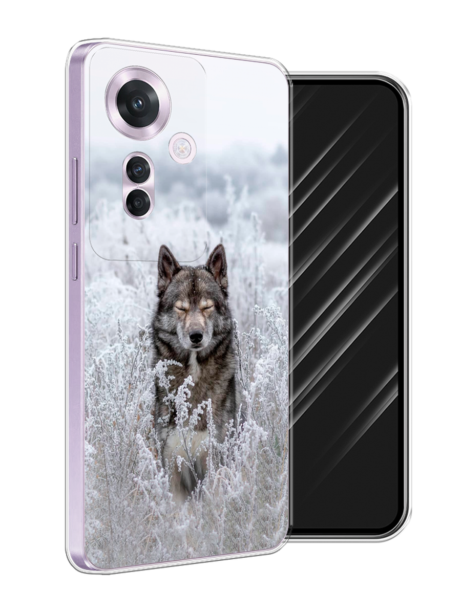 

Чехол Awog на Oppo Reno 11F "Волк в поле", Белый;черный, 2516650-1