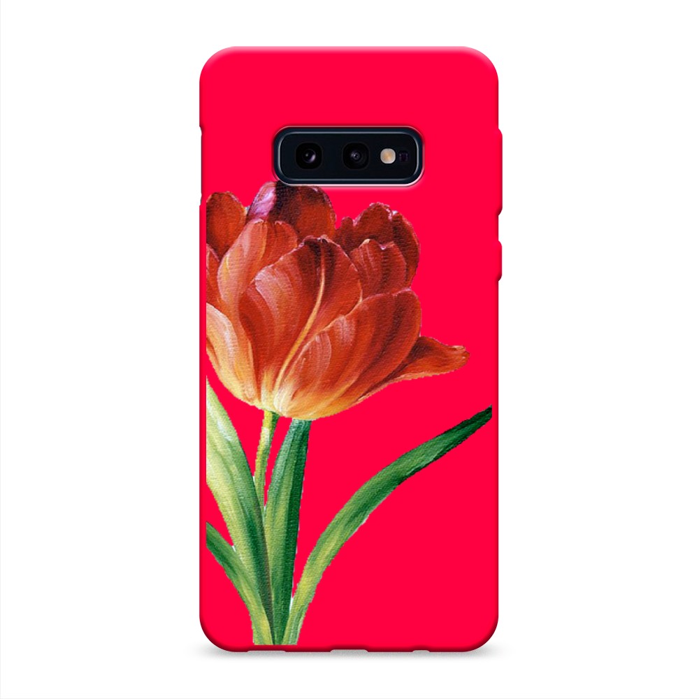 

Чехол Awog на Samsung Galaxy S10E "Красный тюльпан", Разноцветный, 27253-1