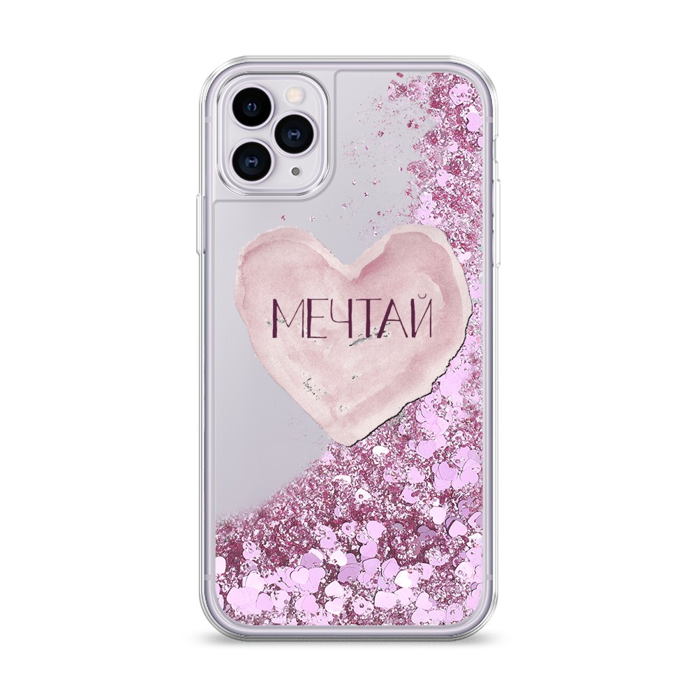 

Жидкий чехол с блестками "Мечтай сердце" на Apple iPhone 11 Pro Max, 12294-1