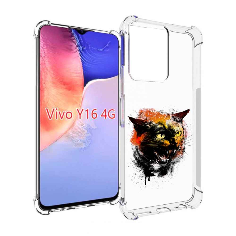 

Чехол MyPads сиамский кот для Vivo Y16 4G/ Vivo Y02S, Прозрачный, Tocco