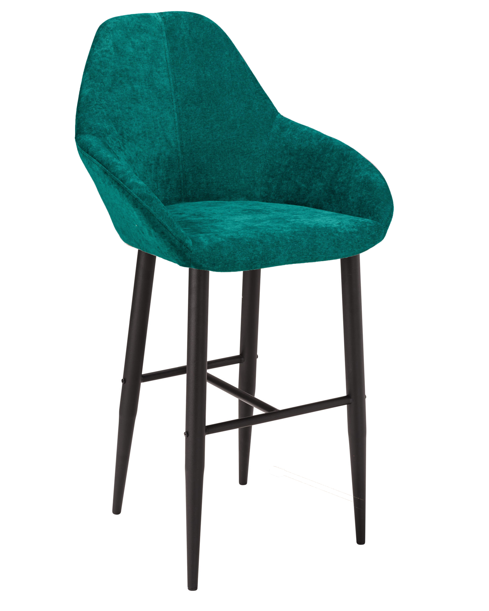 

Барный стул R-Home Kent 4101198h_ИзмрЧерн_Бар, черный/изумрудный, Kent