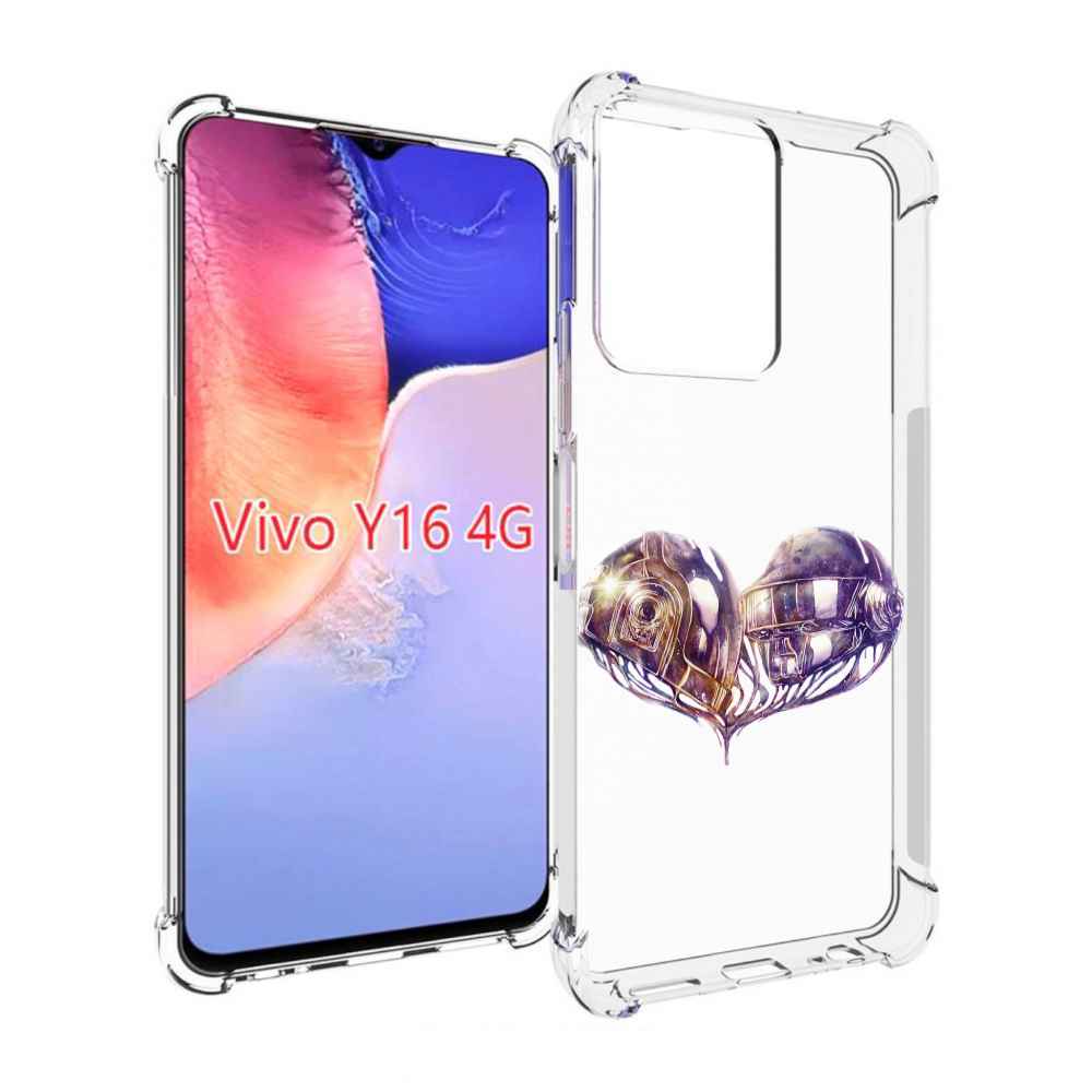 

Чехол MyPads сердце абстракция для Vivo Y16 4G/ Vivo Y02S, Прозрачный, Tocco