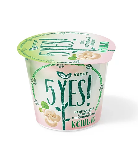 

Растительный аналог йогурта 5yes из кешью 6% 130 г
