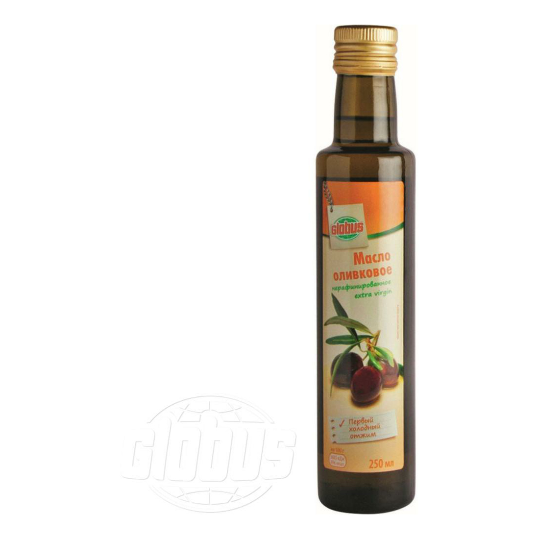 Оливковое масло Глобус Extra Virgin нерафинированное 250 мл
