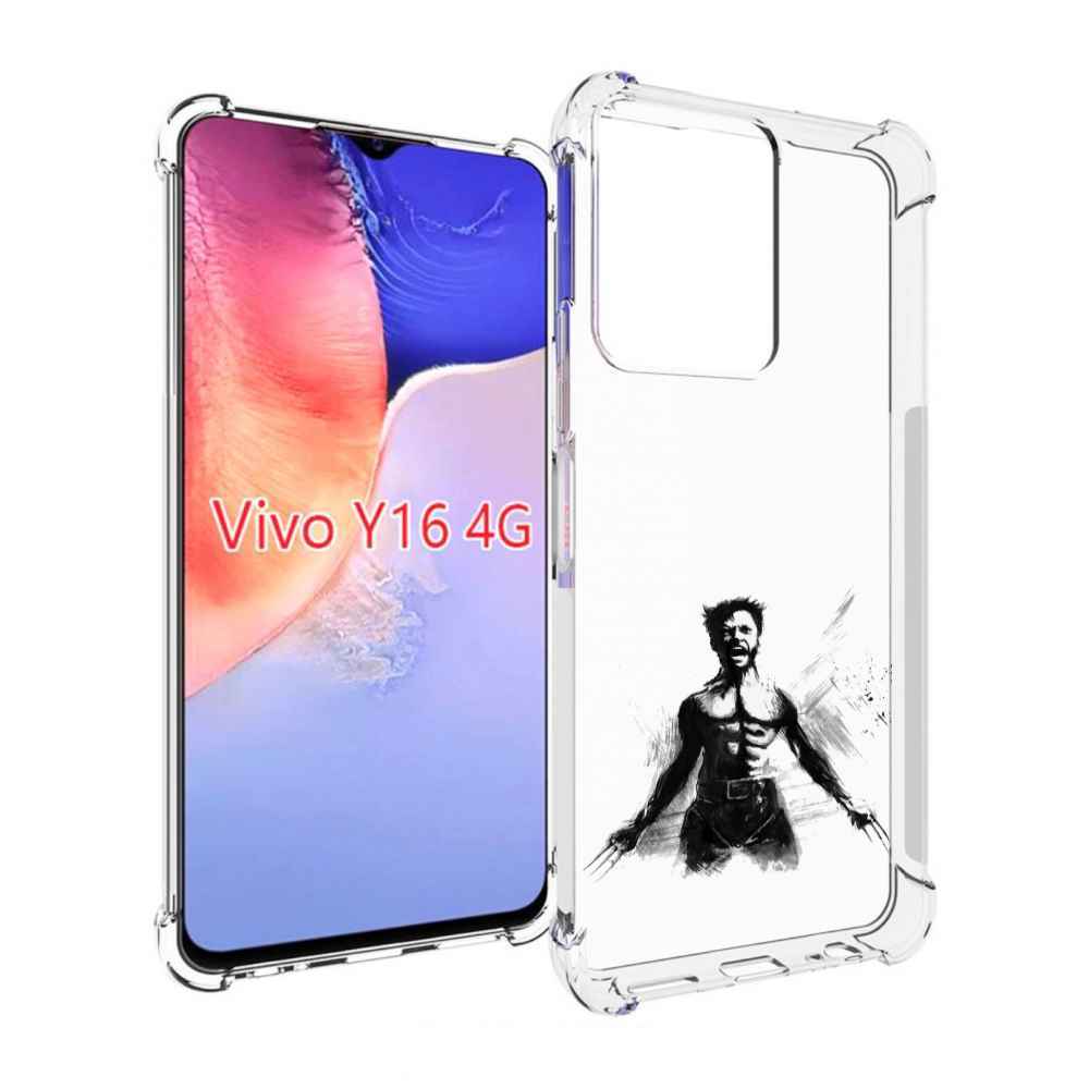 

Чехол MyPads росомаха для Vivo Y16 4G/ Vivo Y02S, Прозрачный, Tocco