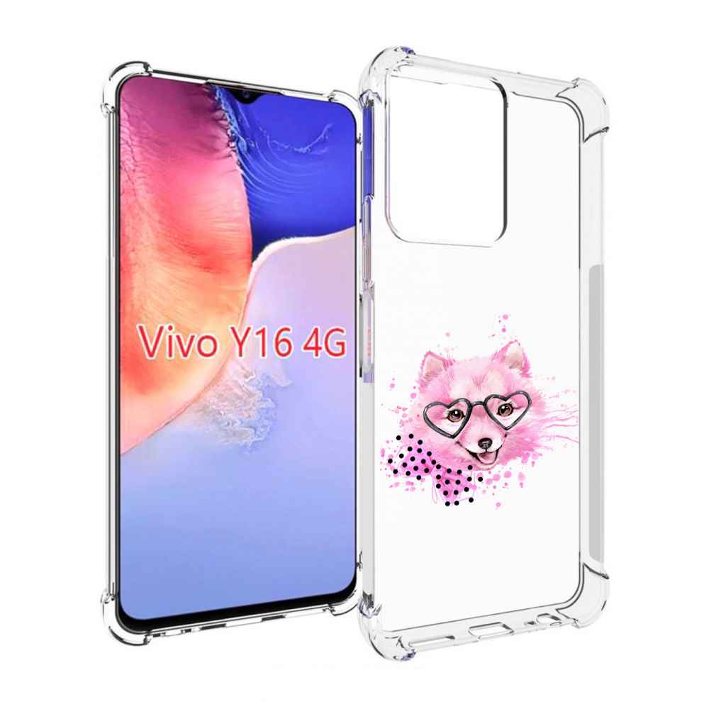 

Чехол MyPads розовый волченок для Vivo Y16 4G/ Vivo Y02S, Прозрачный, Tocco