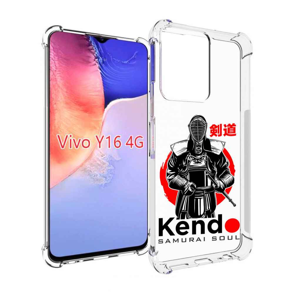 

Чехол MyPads рисованый самурай для Vivo Y16 4G/ Vivo Y02S, Прозрачный, Tocco