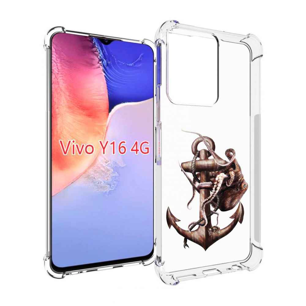 

Чехол MyPads ржавый якорь для Vivo Y16 4G/ Vivo Y02S, Прозрачный, Tocco