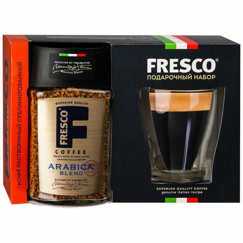 Fresco arabica blend стеклянная банка