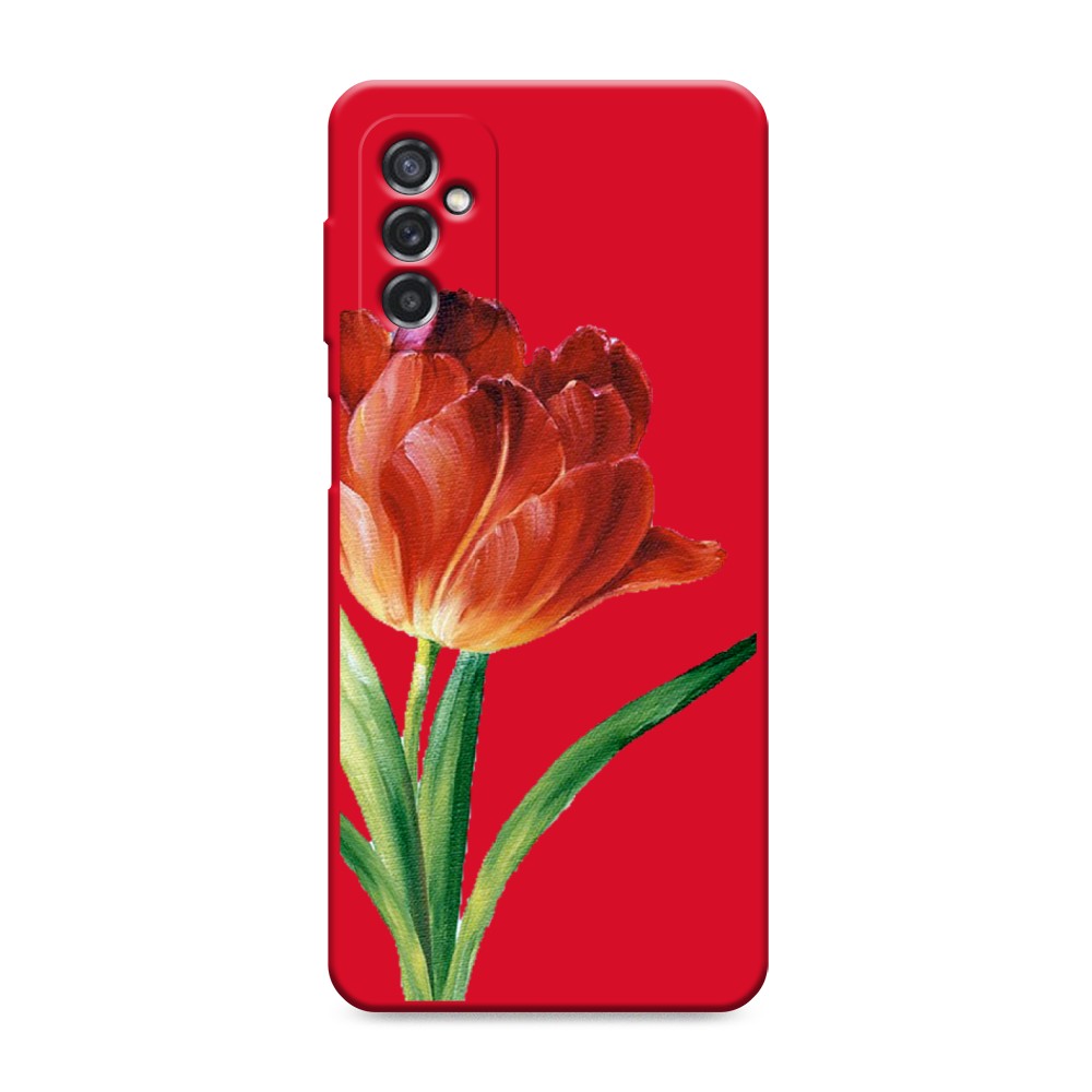 

Чехол Awog на Samsung Galaxy M52 / Самсунг M52 "Красный тюльпан", Разноцветный, 2104353-1