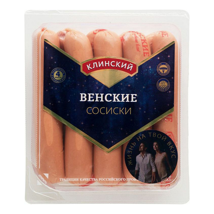 

Сосиски Клинский Венские вареные 470 г