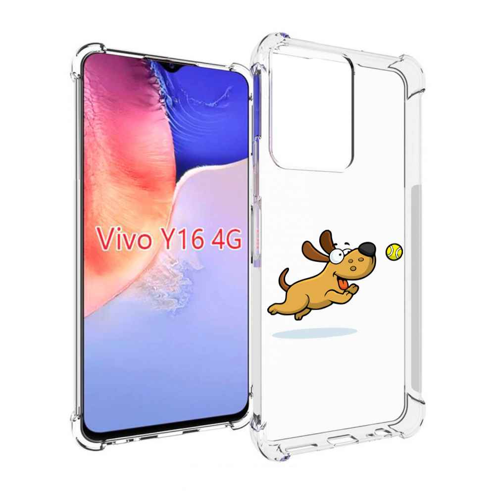 

Чехол MyPads пёсик для Vivo Y16 4G/ Vivo Y02S, Прозрачный, Tocco