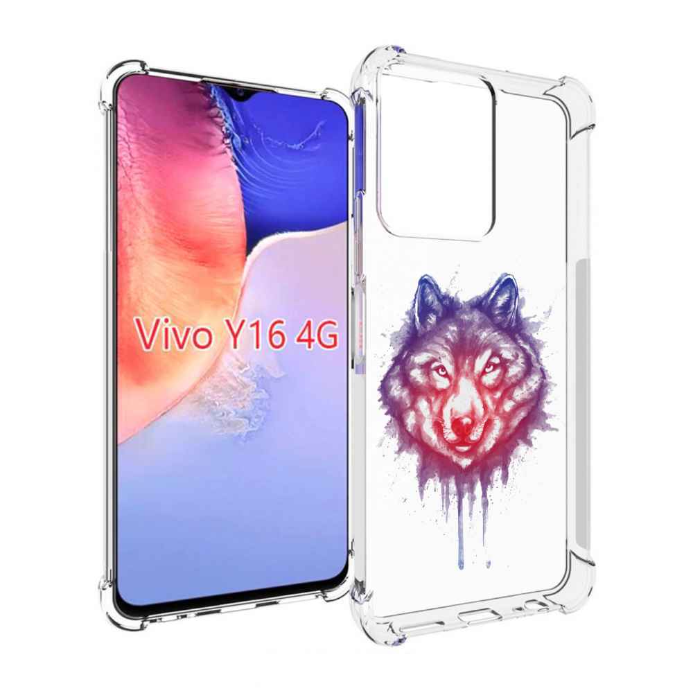 фото Чехол mypads пушистый волк для vivo y16 4g/ vivo y02s