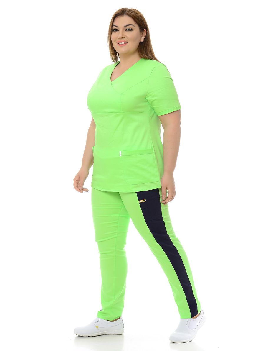 фото Костюм медицинский женский medicalwear лиза 119 зелёный 54 ru