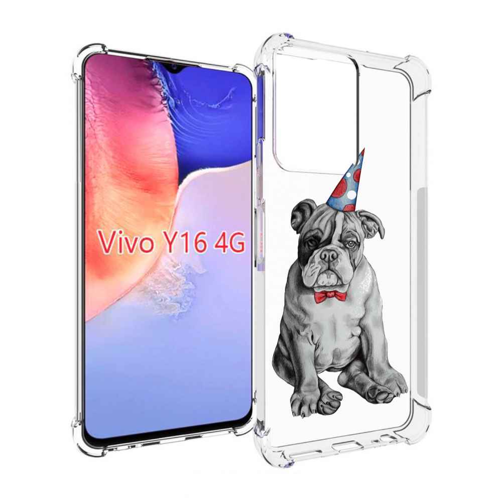 

Чехол MyPads праздничный щенок для Vivo Y16 4G/ Vivo Y02S, Прозрачный, Tocco