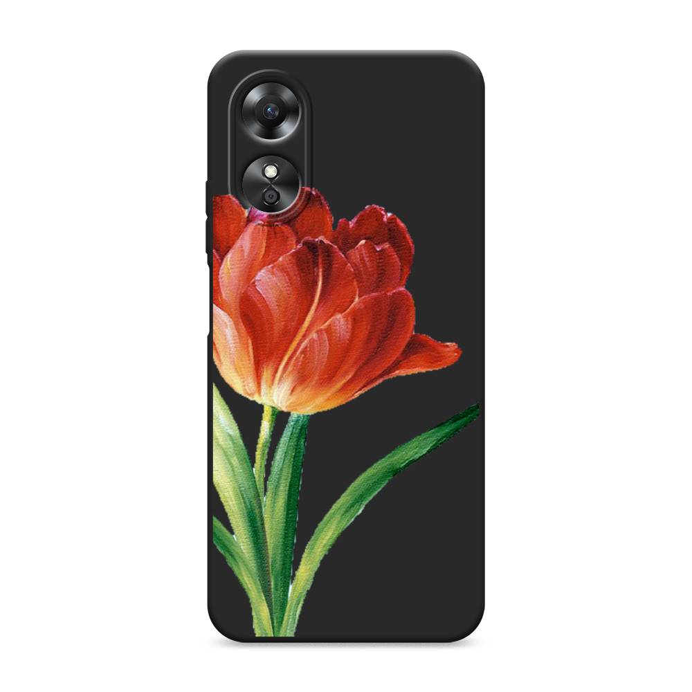 

Чехол Awog на Oppo A17 "Красный тюльпан", Оранжевый;зеленый, 2512050-1