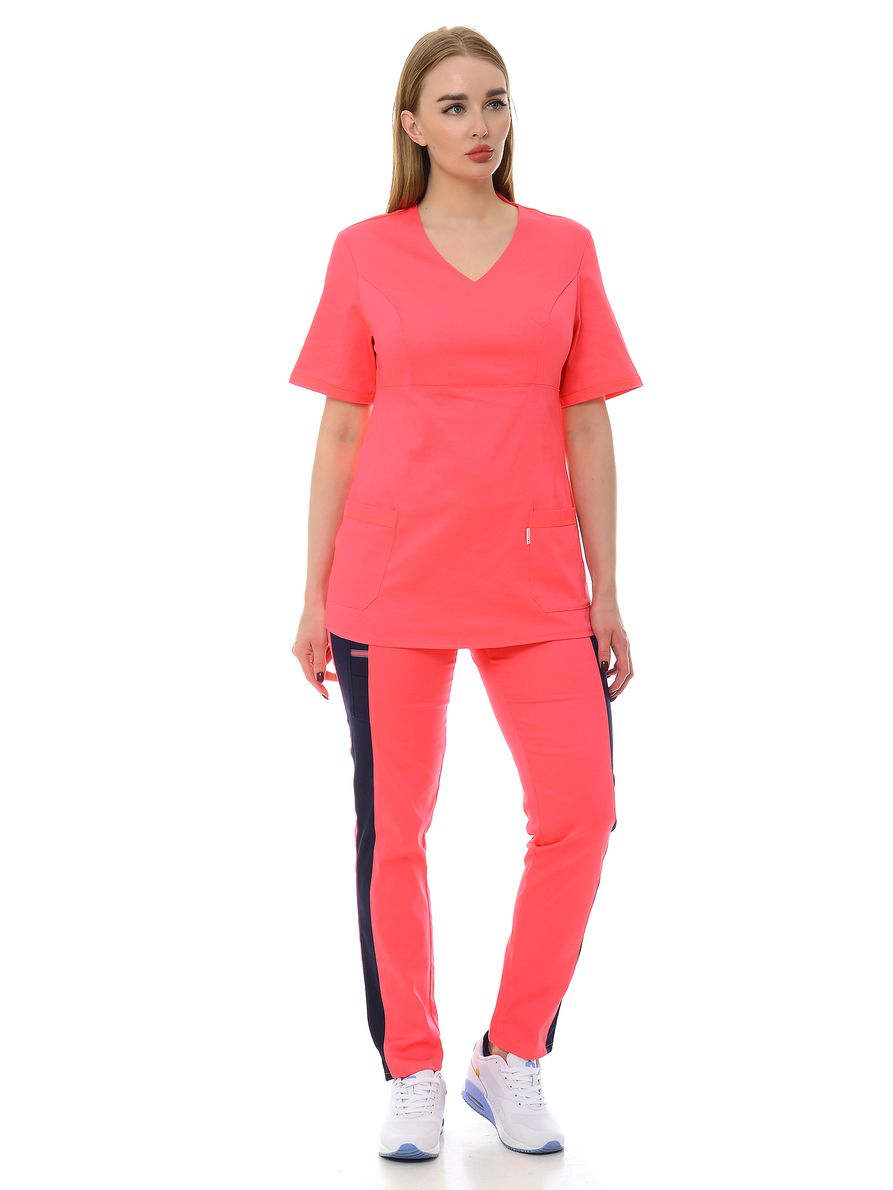 фото Костюм медицинский женский medicalwear лиза 119 розовый 52 ru