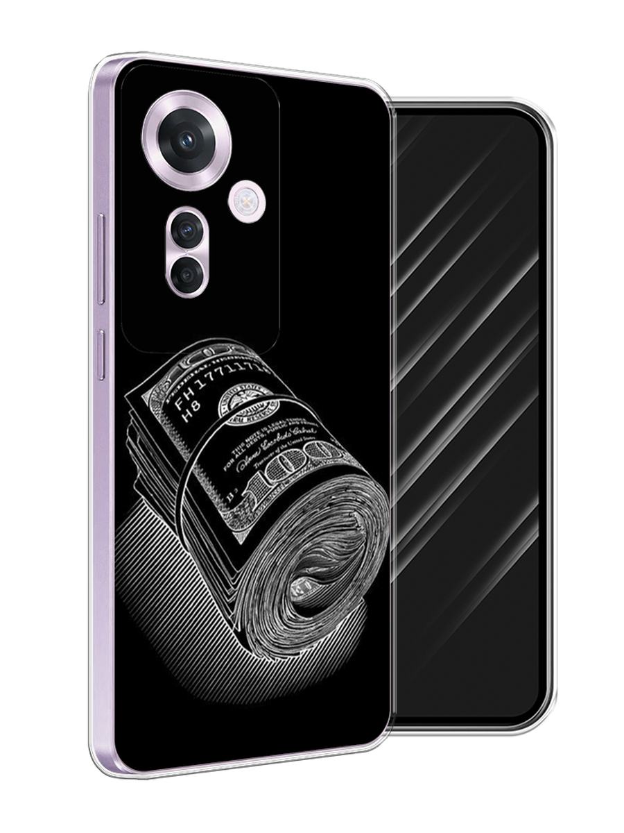 

Чехол Awog на Oppo Reno 11F "Кубышка денег", Черный;серебристый, 2516650-1