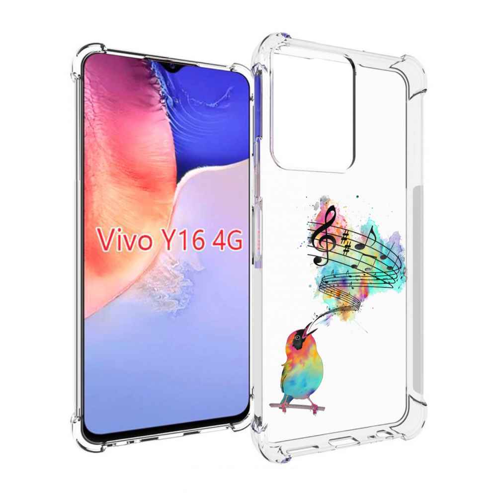 

Чехол MyPads певчая птичка для Vivo Y16 4G/ Vivo Y02S, Прозрачный, Tocco
