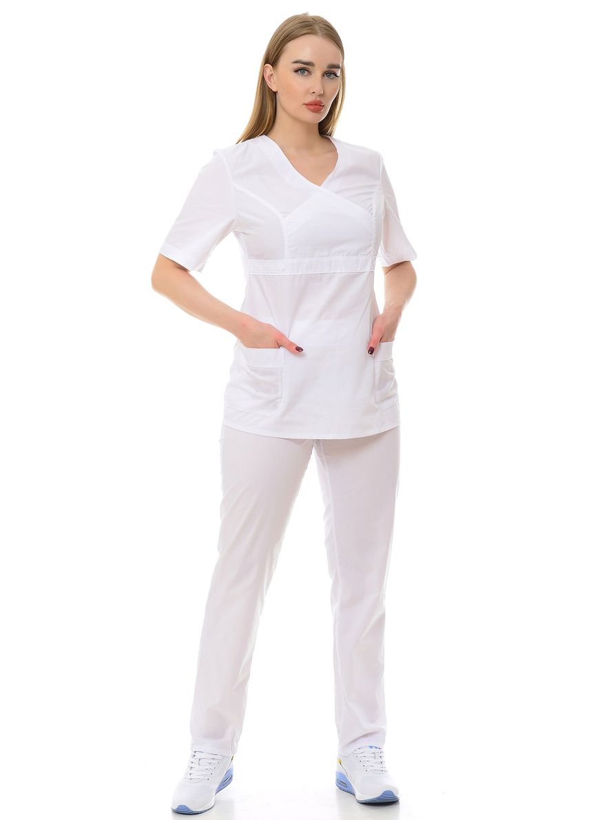 фото Костюм медицинский женский medicalwear лиза 119 белый 50 ru