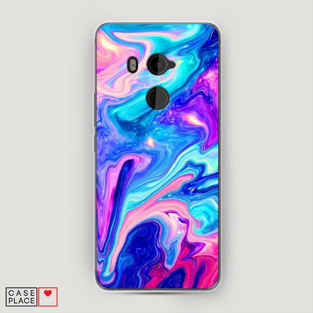 

Чехол Awog на HTC U11 Plus / Эйчтиси U11 Plus "Потеки краски", Разноцветный, 102150-10