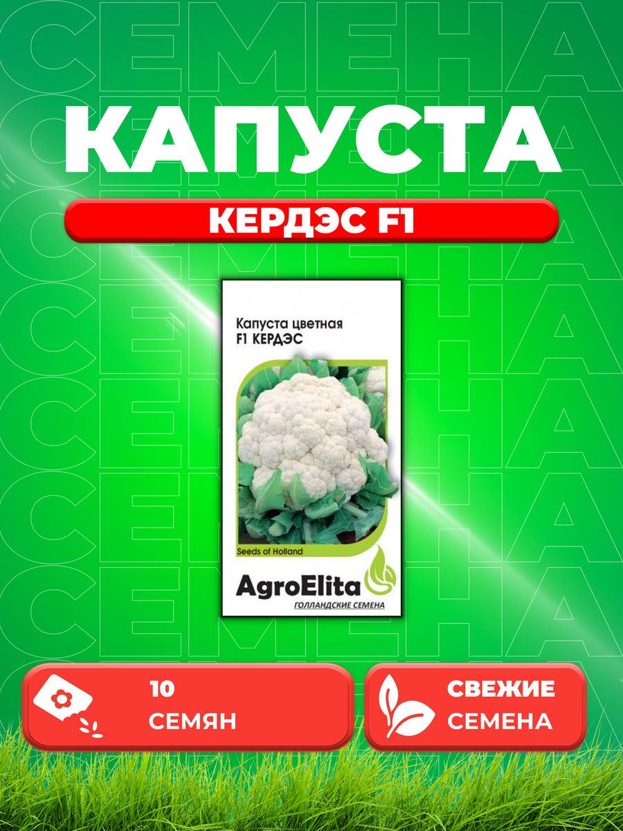 

Семена капуста цветная Кердэс F1 AgroElita 1912236861-1 1 уп.