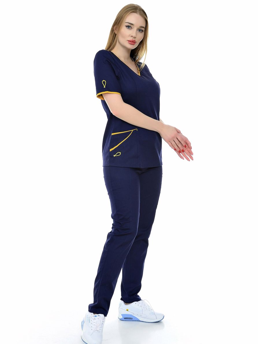 фото Костюм медицинский женский medicalwear сантана 117 синий 52 ru