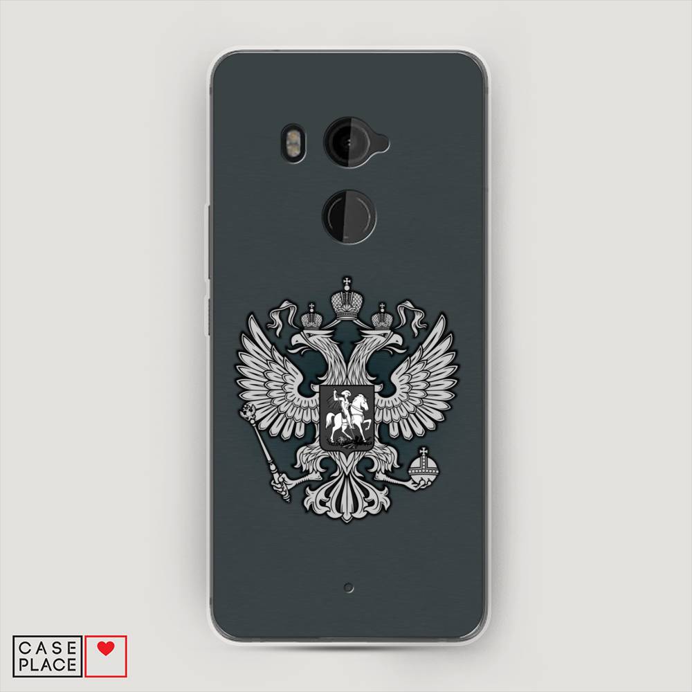 фото Чехол awog "герб россии серый" для htc u11 plus