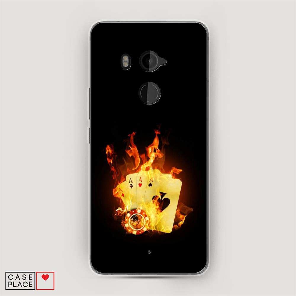 

Чехол Awog на HTC U11 Plus / Эйчтиси U11 Plus "Горящие карты", Разноцветный, 102150-9