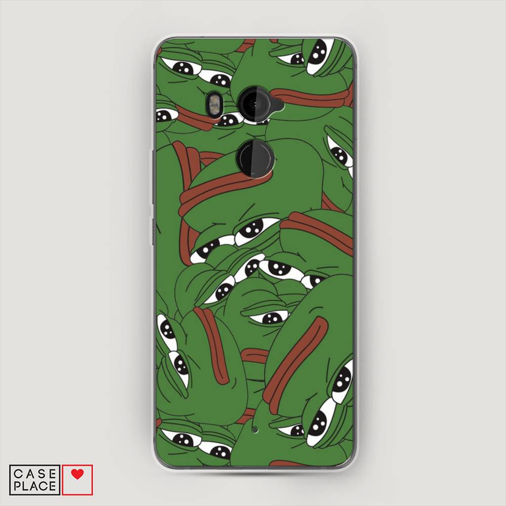 

Чехол Awog на HTC U11 Plus / Эйчтиси U11 Plus "Печальный frog", Разноцветный, 102150-9