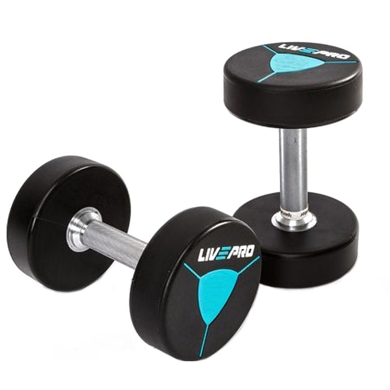 фото Гантели livepro premium urethane dumbbells (lp8000-38)