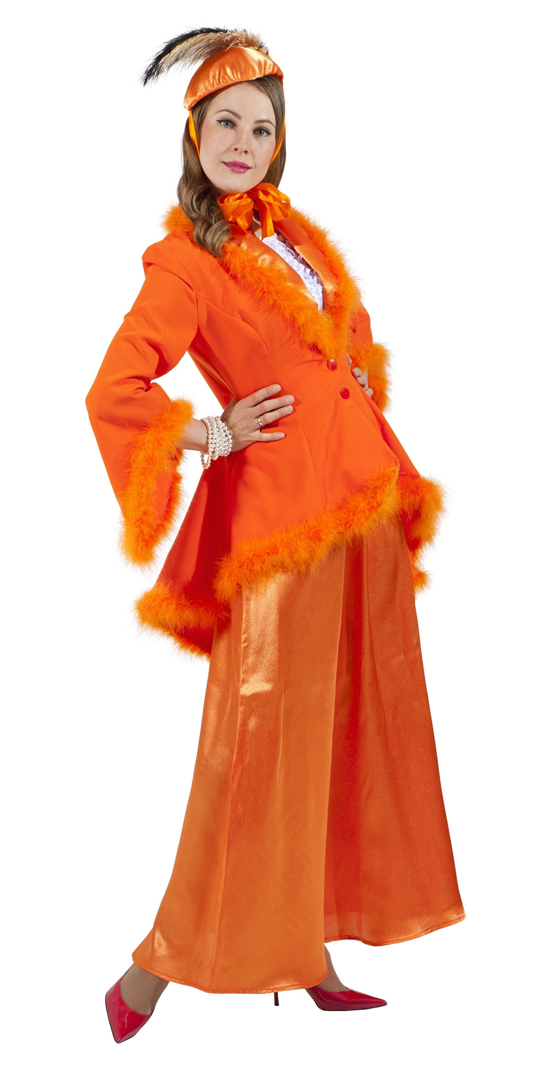 фото Карнавальный костюм женский птица феникс p0004 оранжевый 52-54 ru