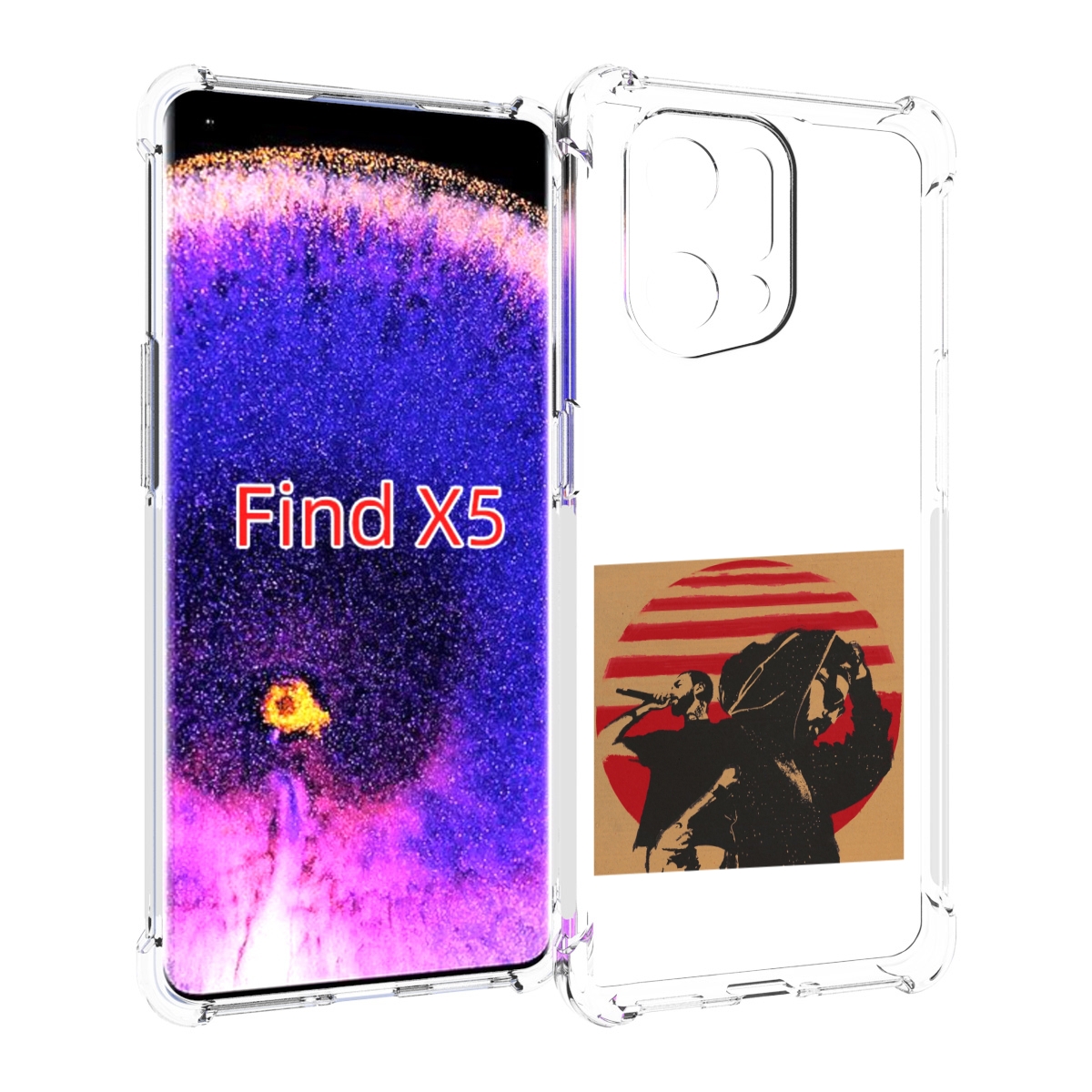 

Чехол MyPads Утопия Мияги и Энди панда для Oppo Find X5, Прозрачный, Tocco