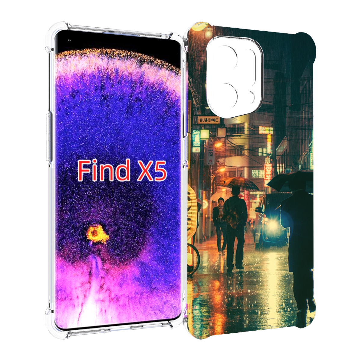 

Чехол MyPads Токио-сеул для Oppo Find X5, Прозрачный, Tocco