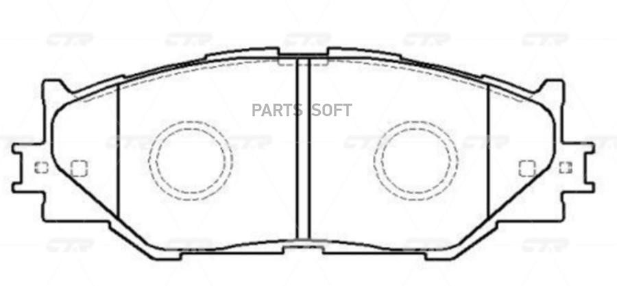 

Тормозные колодки Ctr gk1088