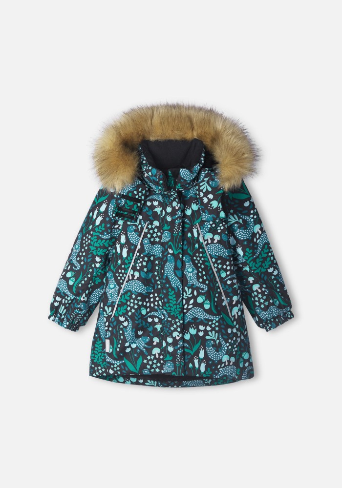 Куртка детская Reima Muhvi, зеленый, 116 куртка reima зимняя reimatec kiddo grane полосы темно синяя р 92