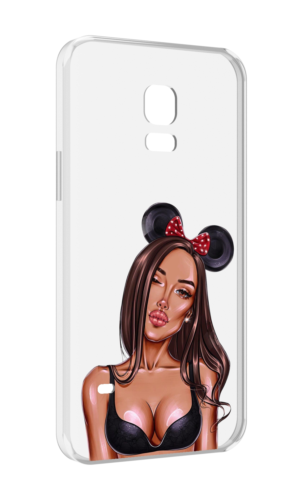 Чехол MyPads девушка-в-купальнике-с-ушками женский для Samsung Galaxy S5 mini