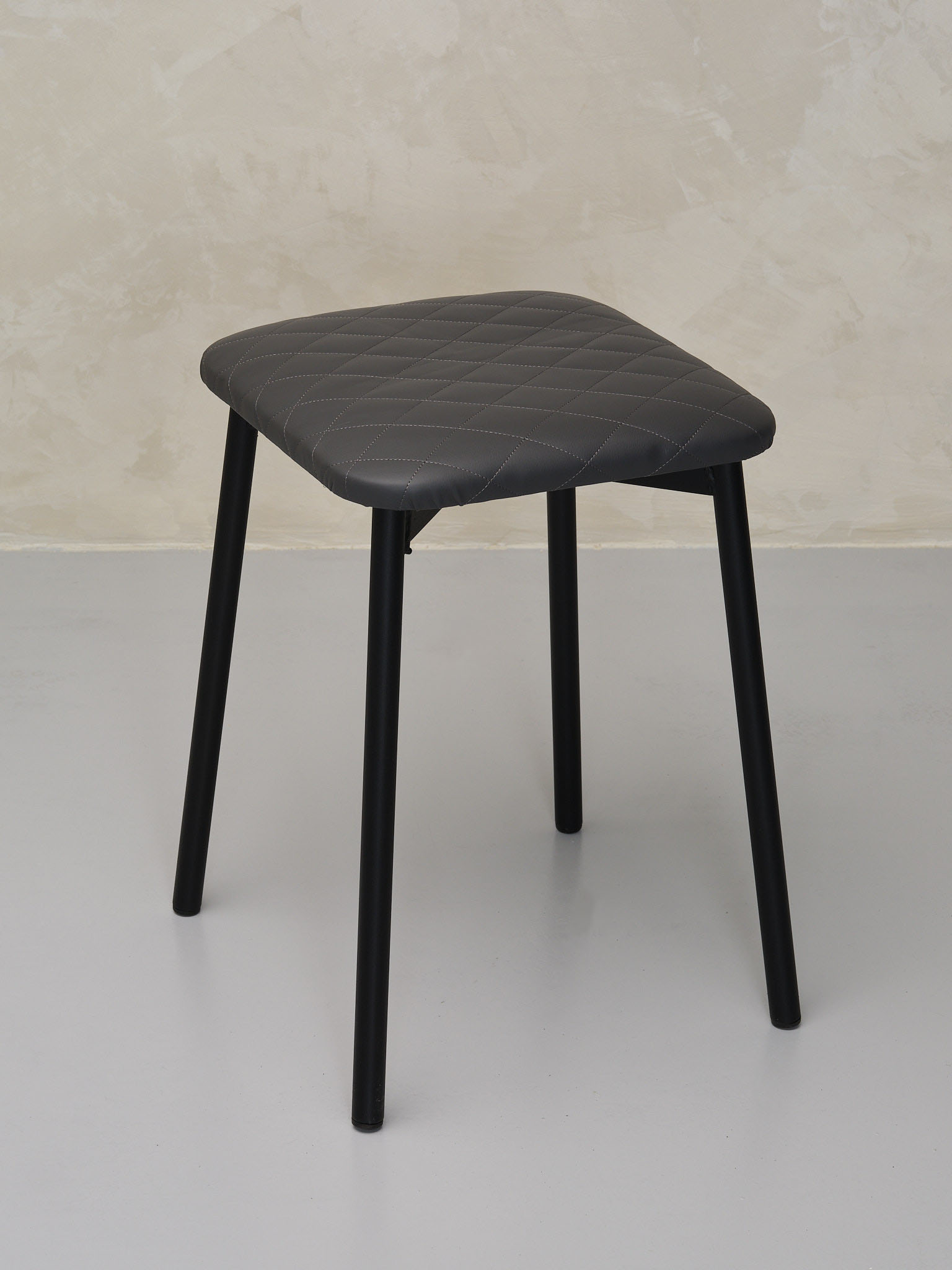 Табурет для кухни Furnica Stool с мягким сиденьем, 1 шт серый