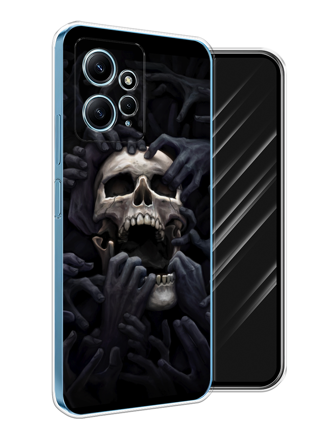 

Чехол Awog на Xiaomi Redmi Note 12 4G "Череп 29", Черный;серый, 318350-1