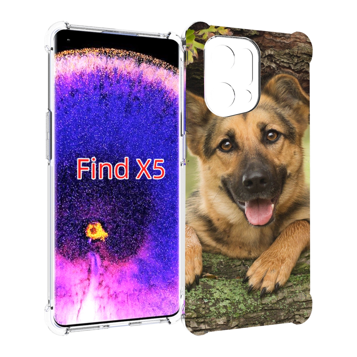 

Чехол MyPads Собака-на-дереве для Oppo Find X5, Прозрачный, Tocco