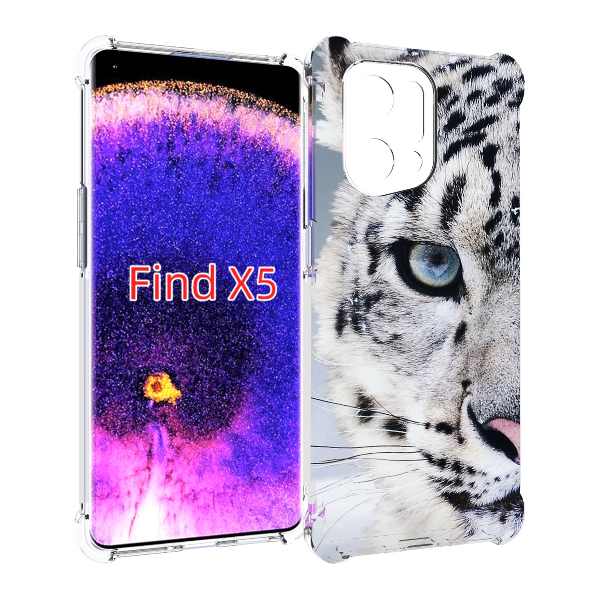 

Чехол MyPads Снежный-барс для Oppo Find X5, Прозрачный, Tocco