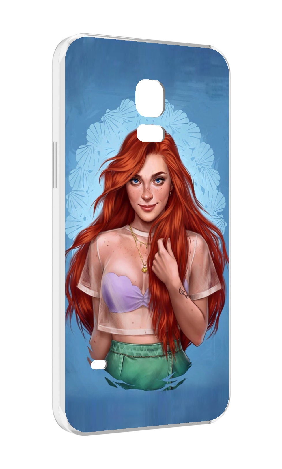 

Чехол MyPads девушка-в-голубом-фоне женский для Samsung Galaxy S5 mini, Прозрачный, Tocco