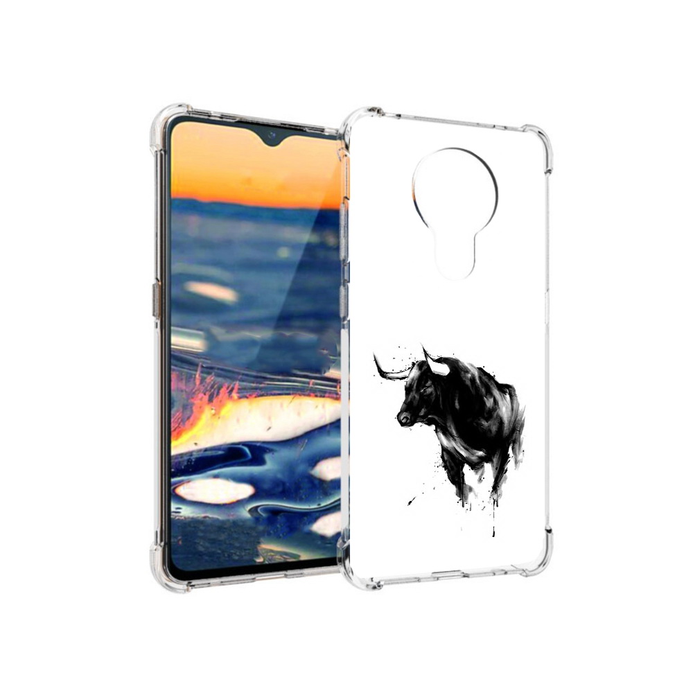 

Чехол MyPads Tocco для Nokia 5.3 бык (PT227052.106.254), Прозрачный, Tocco