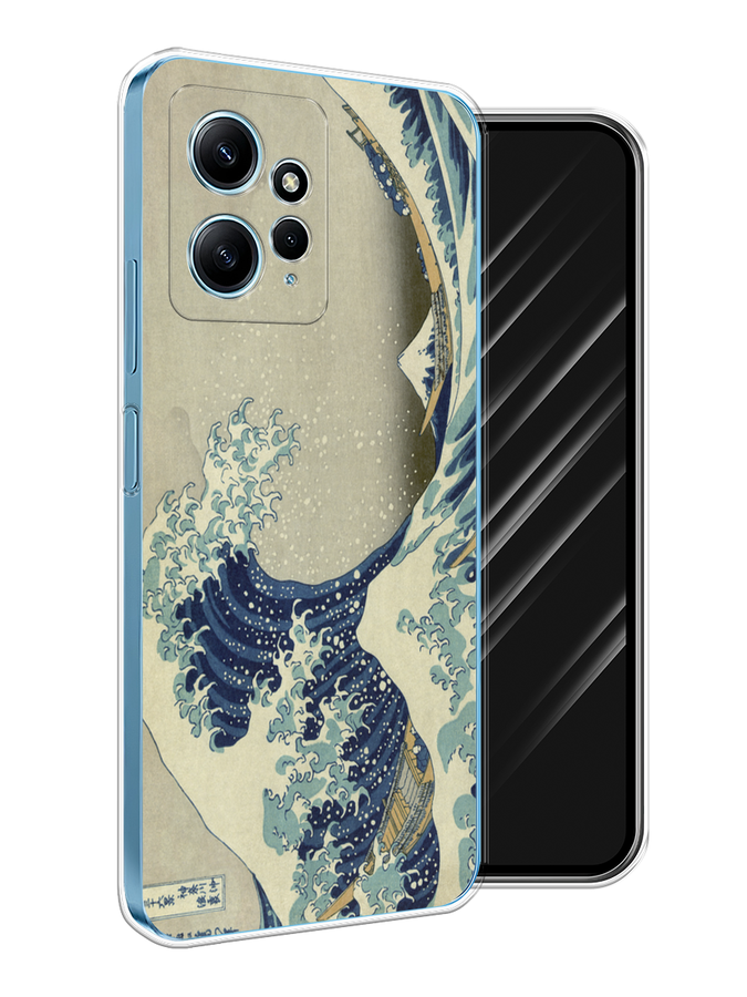 

Чехол Awog на Xiaomi Redmi Note 12 4G "Большая волна в Канагаве", Серый;синий;голубой, 318350-1