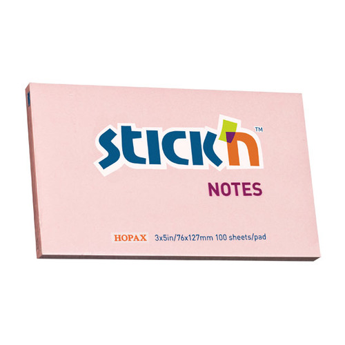 

Упаковка блоков самоклеящихся STICK`N 21154, 76x127, 100 л, пастель, розовый