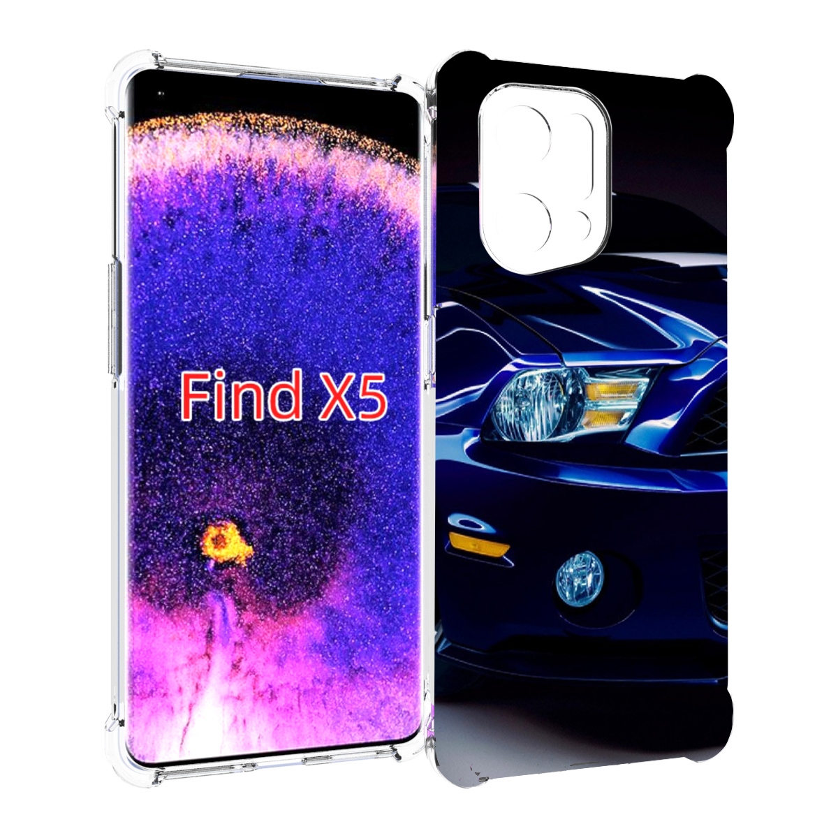 

Чехол MyPads Синяя-машина для Oppo Find X5, Прозрачный, Tocco