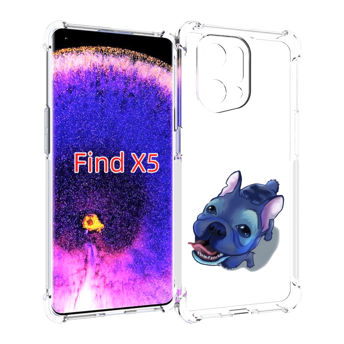 

Чехол MyPads Синий Пес для Oppo Find X5, Прозрачный, Tocco
