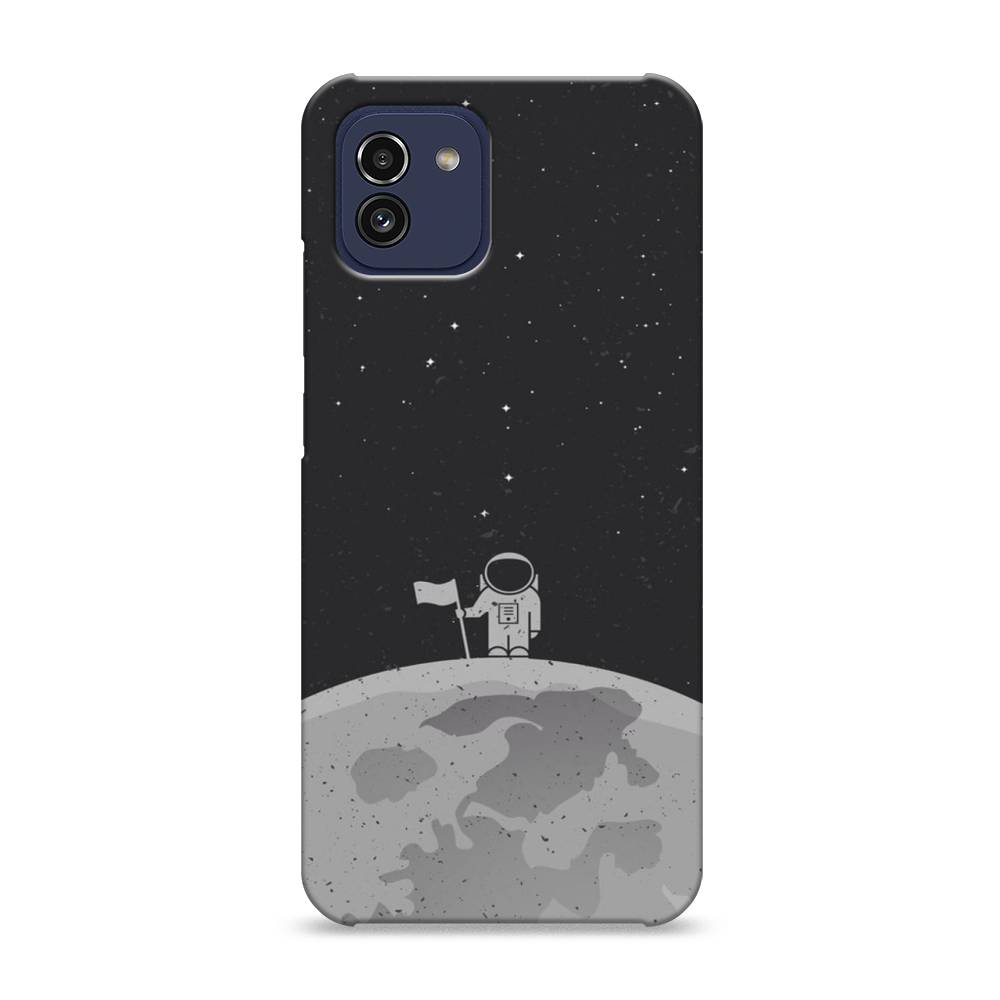 

Пластиковый чехол "Первый на Луне" на Samsung Galaxy A03, 2104920-3