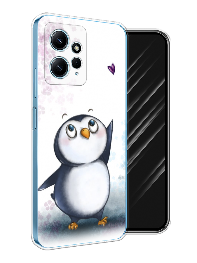 

Чехол Awog на Xiaomi Redmi Note 12 4G "Пингвин и сердечко", Белый, 318350-1